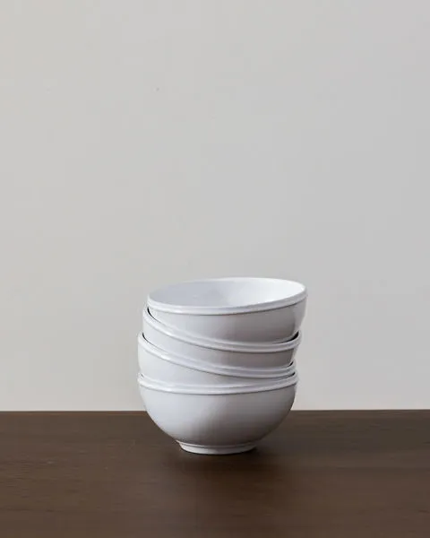 Product Image 4 for Friso Ceramic Stoneware Bowl, Set of 6 - White from Costa Nova