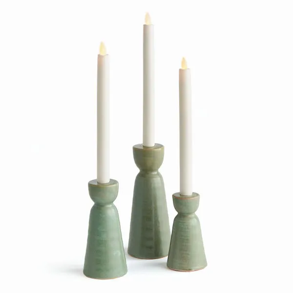 Product Image 1 for Libbey Stoneware Taper Holders from Napa Home And Garden