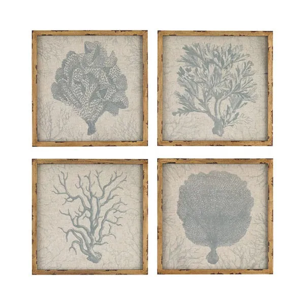 Product Image 1 for Coral Prints On Linen from Elk Home