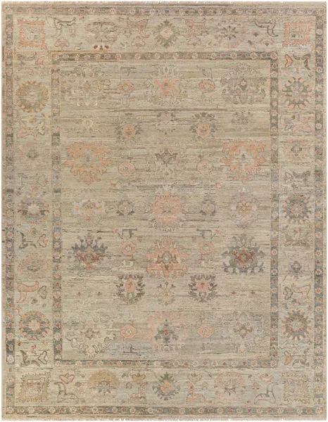 Product Image 1 for KhoGlobal Hand-Knotted Geometric Tan Camel / Orange Rug - 6' x 9' from Surya