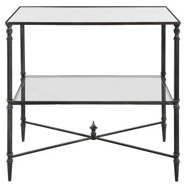 Product Image 1 for Henzler Mirrored Steel Lamp Table from Uttermost