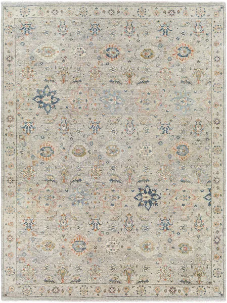 Product Image 1 for Anatolia Hand-Knotted Dark Blue / Brick Red Rug - 9' x 12' from Surya