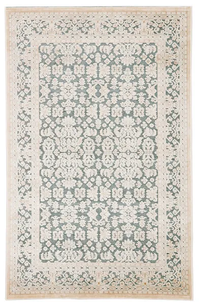 Product Image 1 for Regal Damask Teal/ Ivory Rug from Jaipur 