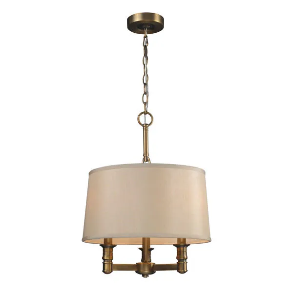 Product Image 1 for 3  Light Chandelier In Brushed Antique Brass from Elk Lighting