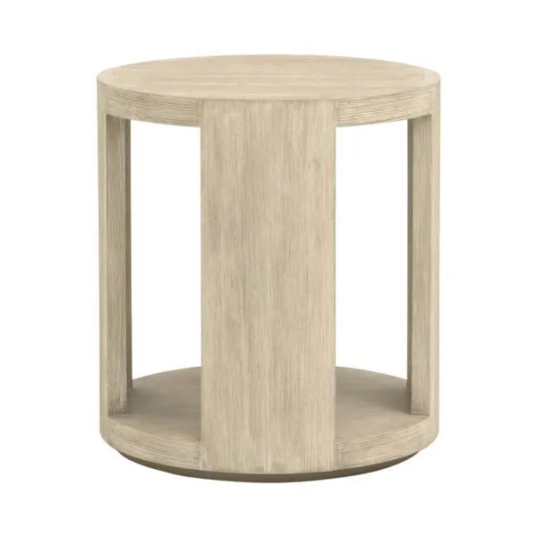 Product Image 1 for Collins Round Sand Wash Acacia End Table from Essentials for Living