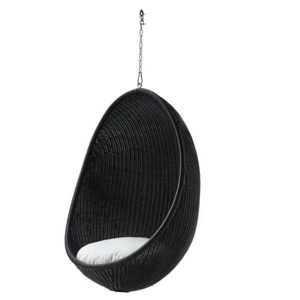 Product Image 2 for Nanna Ditzel Exterior Hanging Egg Chair in Black from Sika Design
