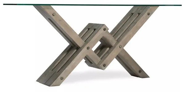 Product Image 4 for Affinity Hardwood Glass Top Accent Console from Hooker Furniture