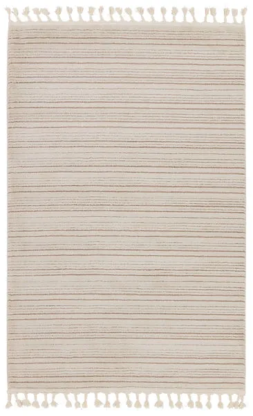 Product Image 1 for Khoda Modern Striped Ivory/ Beige Rug - 7'6" x 10' from Jaipur 