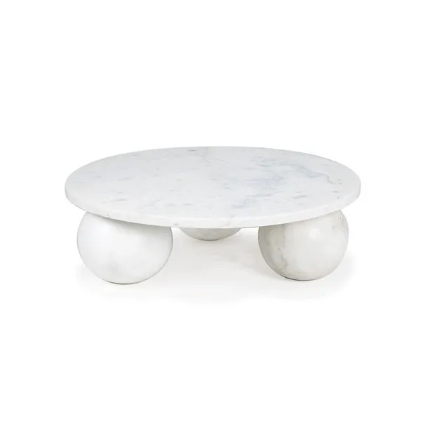 Product Image 1 for Marlow Small White Marble Plate from Regina Andrew Design