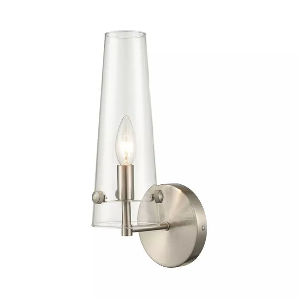 Product Image 2 for Valante 1 Light Sconce In Satin Nickel With Clear Glass from Elk Lighting