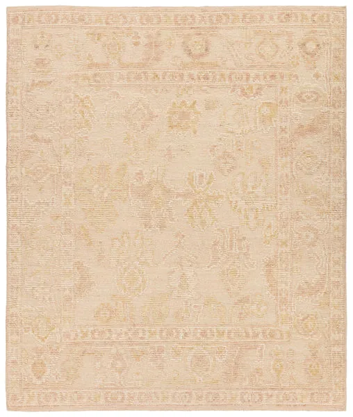 Product Image 1 for Eleanor Hand Knotted Floral Cream/Light Pink Rug from Jaipur