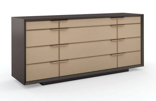 Product Image 1 for Brown Wood Modern All Wrapped Up Dresser from Caracole