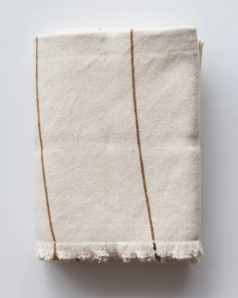 Product Image 7 for Brooklyn 50"x70" Ivory Cotton Striped Throw from Under the Bough