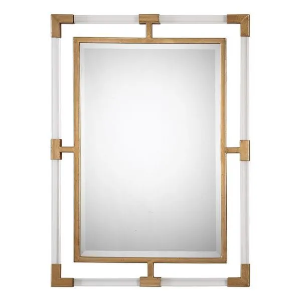Product Image 1 for Uttermost Balkan Modern Gold Wall Mirror from Uttermost