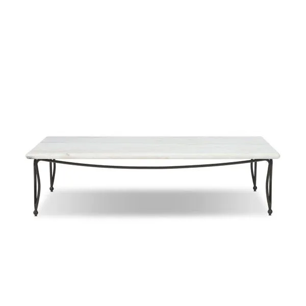Product Image 1 for Idalia White Marble Outdoor Coffee Table from Four Hands
