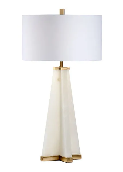 Product Image 1 for Lewis Alabaster Pyramid Lamp from Chelsea House