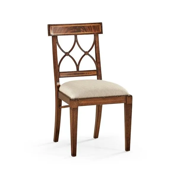 Product Image 1 for Regency Mahogany Curved Back Side Chair Set of 2 from Johnathan Charles