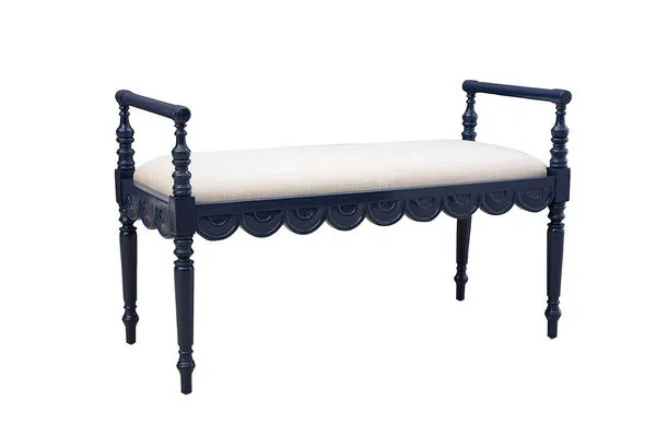 Product Image 1 for Blue Juliet Bench from Furniture Classics