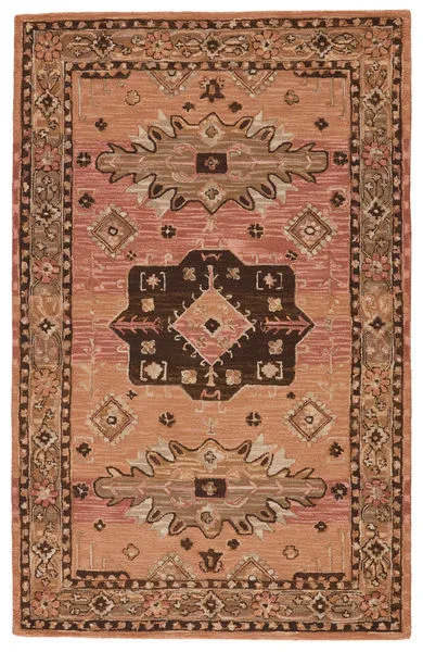 Product Image 2 for Vibe By Idina Handmade Medallion Pink/ Brown Rug from Jaipur 