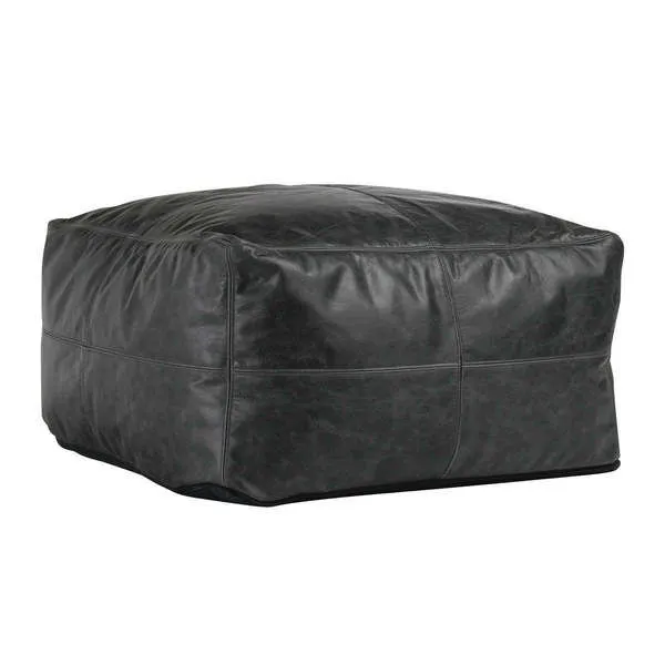 Product Image 1 for Dexter Leather Pouf from Classic Home Furnishings