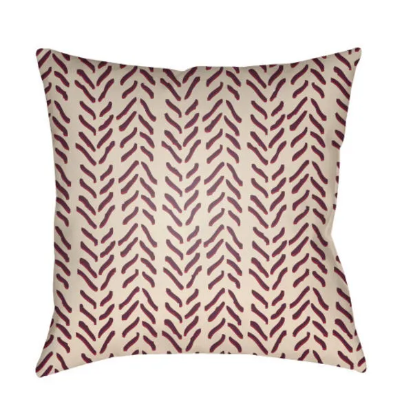 Product Image 1 for Textures Burgundy Outdoor Pillow from Surya