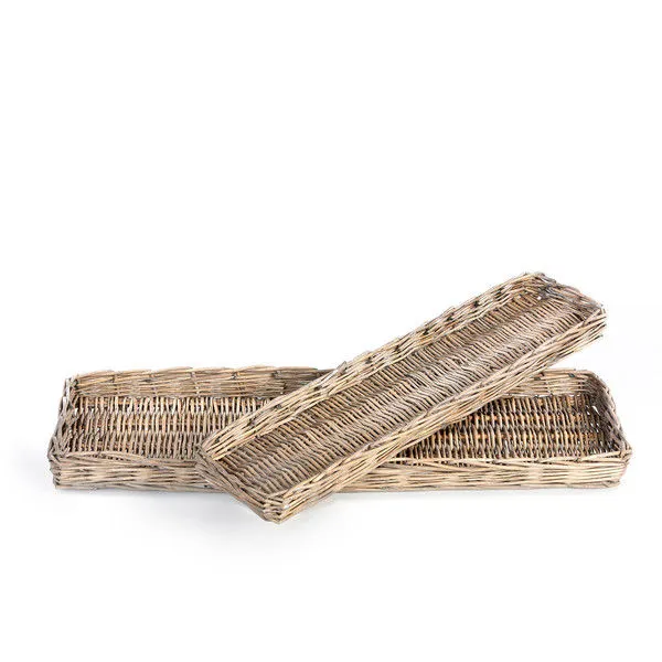 Product Image 2 for Rattan Woven Bread Trays, Set of 2 from Park Hill Collection