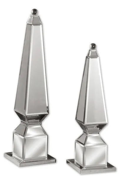 Product Image 1 for Uttermost Alanna Mirrored Finials, Set/2 from Uttermost