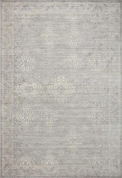Product Image 1 for Indra Silver / Ivory Contemporary Rug - 2'6" x 8'0" from Loloi