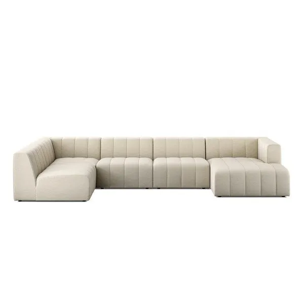 Product Image 1 for Langham 5-Piece Right Facing Channeled Sectional from Four Hands