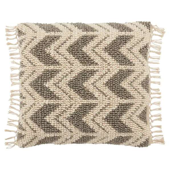 Product Image 2 for Takeo Chevron Gray/ Ivory Pillow from Jaipur