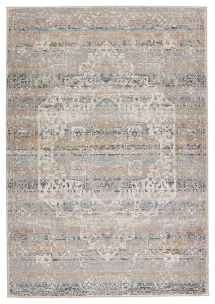 Product Image 2 for Zoelle Medallion Gray/ Light Blue Rug from Jaipur 