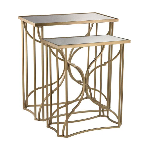 Product Image 1 for Set Of 2 Modern Moorish Scroll Side Tables from Elk Home