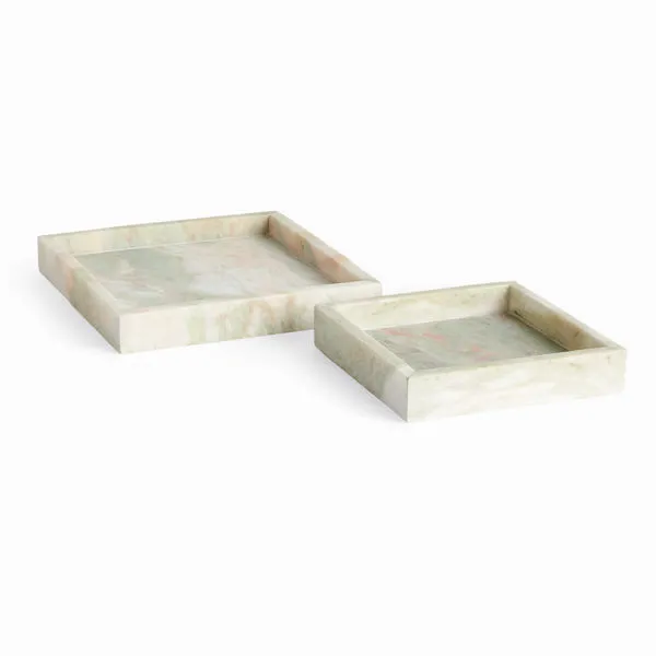 Product Image 1 for Johanna Square Marble Trays , Set Of 2 from Napa Home And Garden