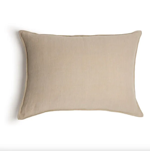 Product Image 2 for Montauk 28" x 36" Large Decorative Bed Pillow with Insert - Natural from Pom Pom at Home