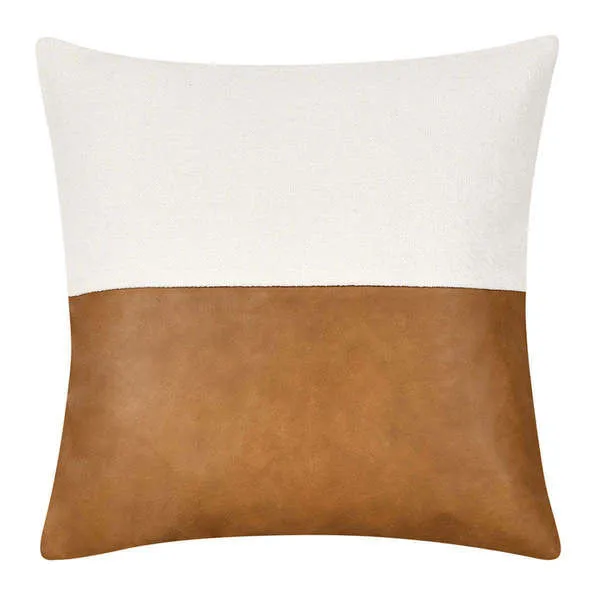 Product Image 1 for Yoli 20" Square Throw Pillow, Chestnut Ivory from Classic Home Furnishings