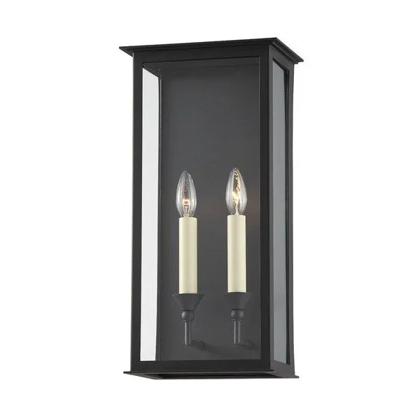 Product Image 1 for Chauncey Textured Black Exterior Wall Sconce from Troy Lighting