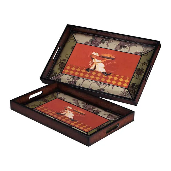 Product Image 1 for Set Of 2 Busy Chef Trays from Elk Home