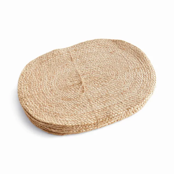 Product Image 1 for Jute Coil Oval Placemats, Set Of 8 from Napa Home And Garden