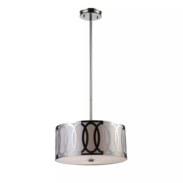 Product Image 1 for Anastasia 3 Light Pendant In Polished Nickel from Elk Lighting