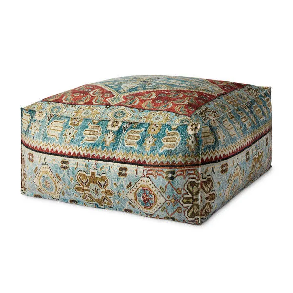 Product Image 2 for Alexis Red / Blue Pouf from Loloi