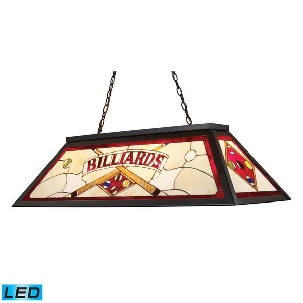Product Image 1 for Tiffany Game Room Lighting 4 Light Billiard/Island Light In Tiffany Bronze Metal  from Elk Lighting
