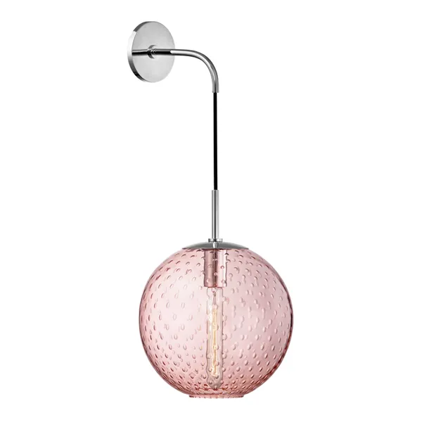Product Image 1 for Rousseau 1 Light Wall Sconce Pink Glass from Hudson Valley