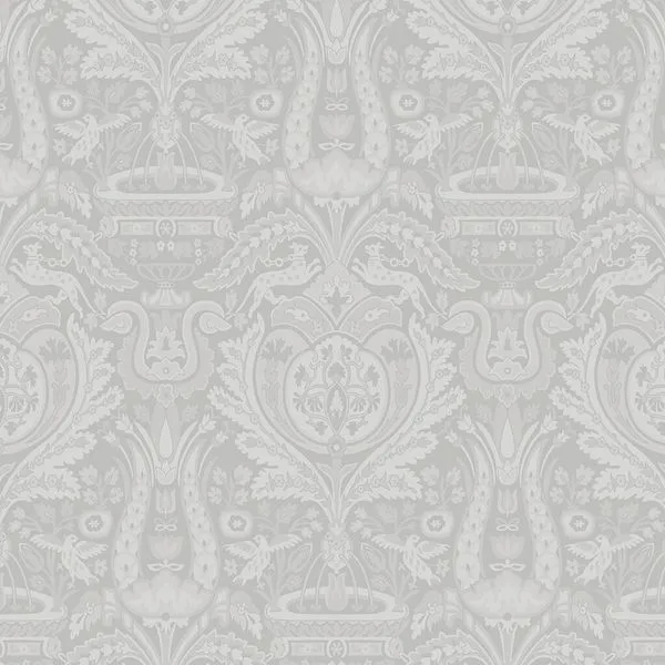 Product Image 1 for Laura Ashley Heraldic Damask Slate Grey Wallpaper from Graham & Brown