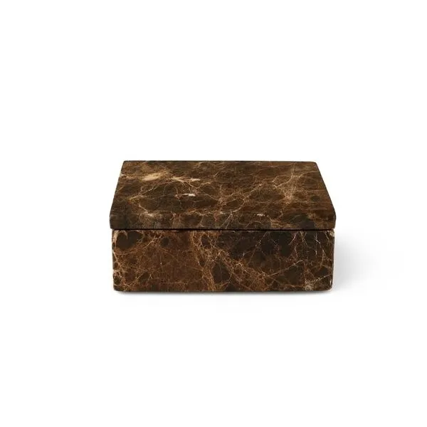 Product Image 1 for Brown Emperador Rect. Box Small from BIDKHome