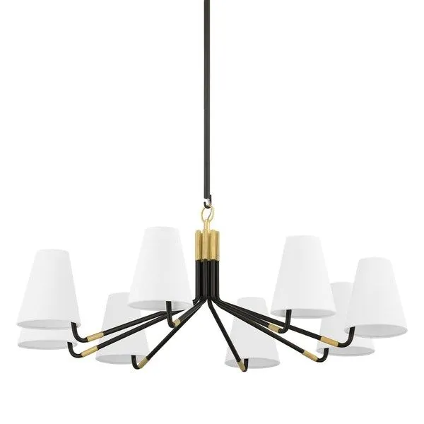 Product Image 1 for Stanwyck 8-Light Distressed Bronze Chandelier from Hudson Valley