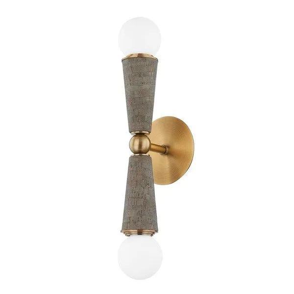 Product Image 1 for Dax Patina Brass 2-Light Wall Sconce from Troy Lighting