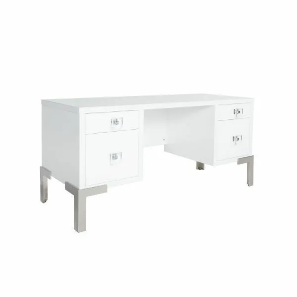 Product Image 3 for Cosby Four Drawer Desk from Worlds Away