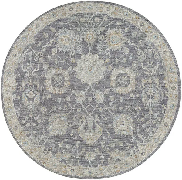 Product Image 1 for Avant Garde Woven Gray/ Charcoal Rug - 6'7" Round from Surya