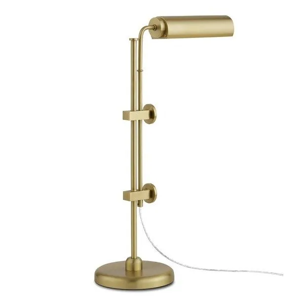 Product Image 3 for Satire Brass Industrial Table Lamp from Currey & Company