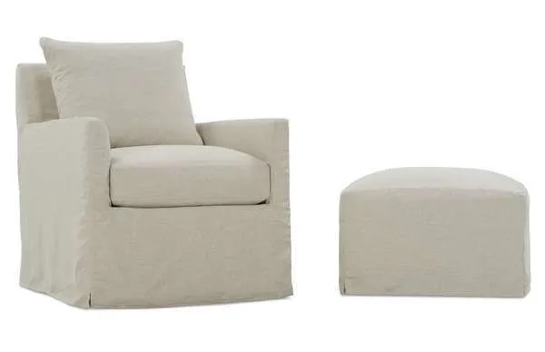 Product Image 1 for Lilah Slipcover Ottoman from Rowe Furniture